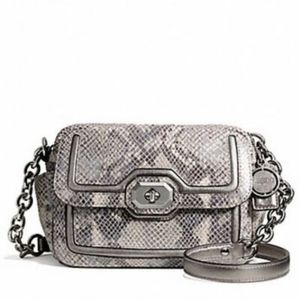 Coach Snakeskin Camera Crossbody Bag